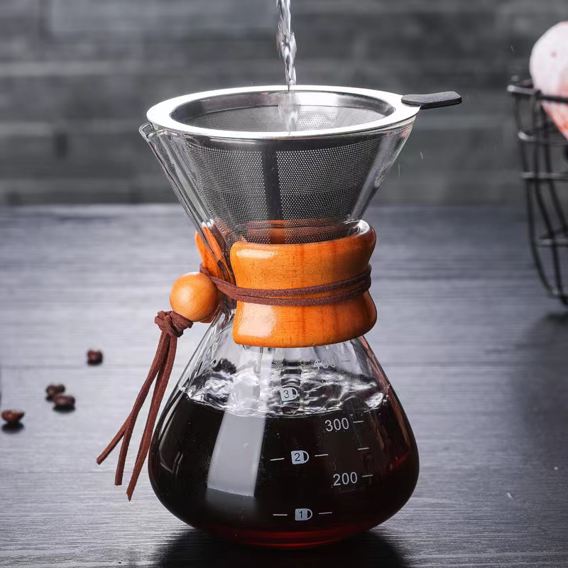 Caffettiera in vetro preparato a mano 1
