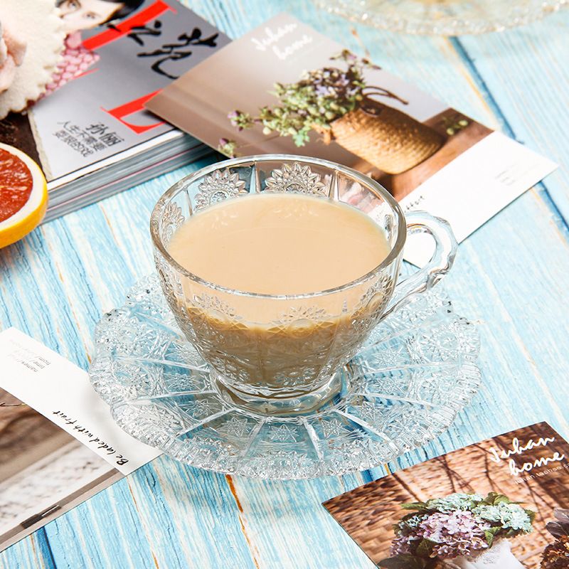 Tazza da caffè in vetro girasole